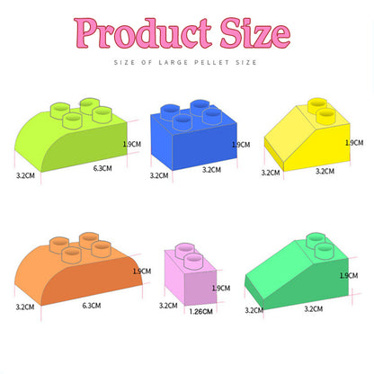 Colorful DIY Building Blocks Big Size Brick Bulk Bricks Base Plates Compatible With Duplo Kids Educational Toys For Children