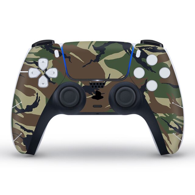 Camouflage Waterproof Protective Decal Sticker for PS5 Controller