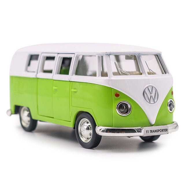 VW T1 Transporter Classical Bus Pull Back Model Car