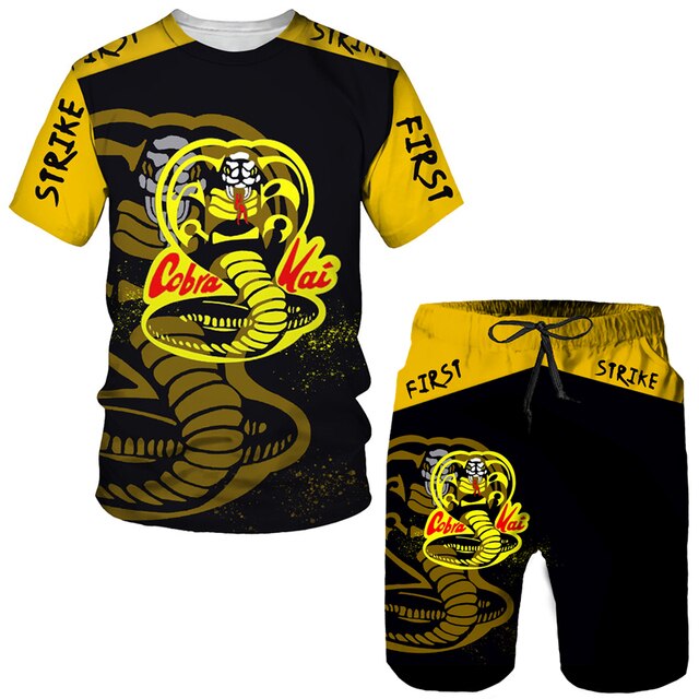 Cobra Kai Sublimated T-shirt and Shorts Suit