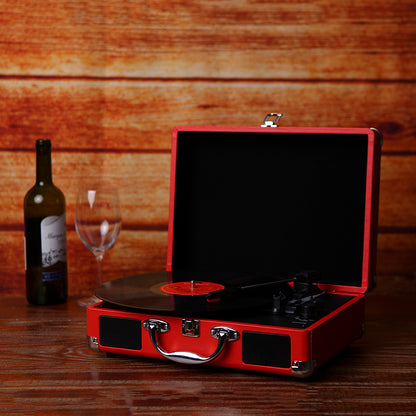 Vintage Portable Phonograph 33/45/78RPM Turntable