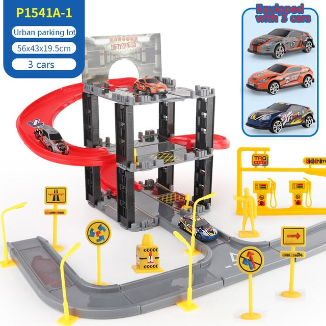 Urban Parking Lot Toy Set