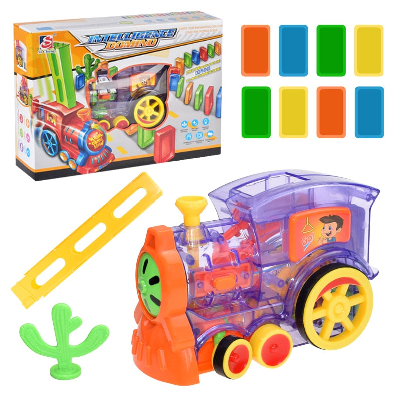 Automatic Dominoes Placer Train Toy Set