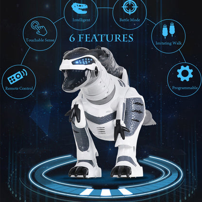 LE NENG TOYS K9 RC Dinosaur Intelligent Dinosaur Fighting Robot Toy Programmable Touch-sense Music Dance Toy for Kids