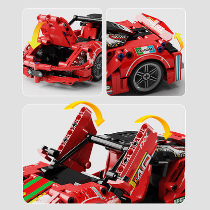 400pcs+ STEM Building Blocks Racing Car High-Tech Brick Model Kit