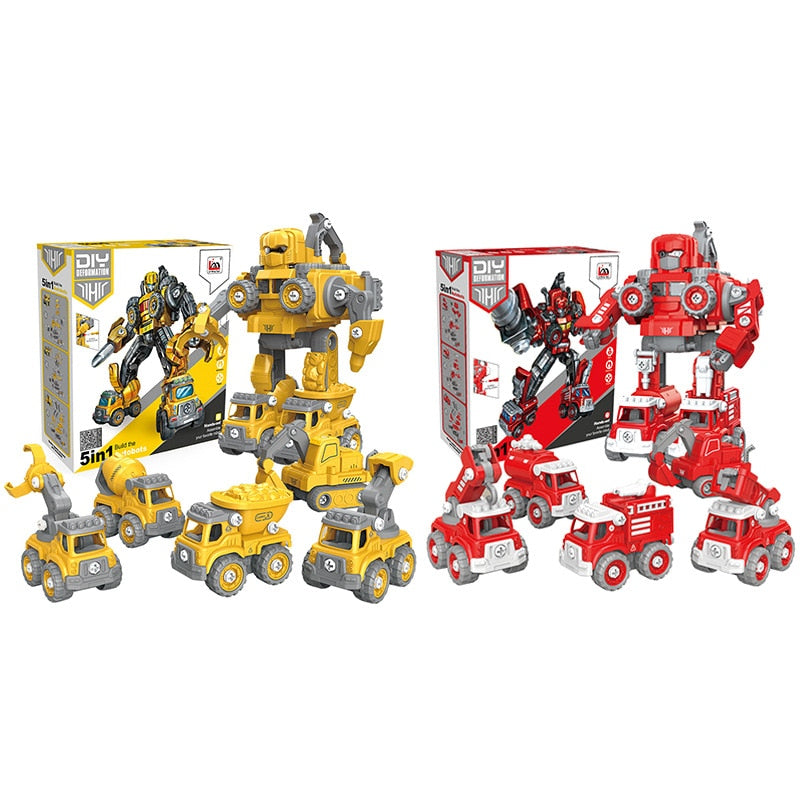 5 in 1 Robot Autobot Building Toys