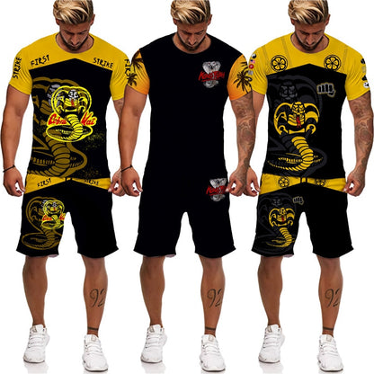 Cobra Kai Sublimated T-shirt and Shorts Suit