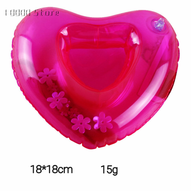 Inflatable Cup Holder Swimming Pool Accessories Drink Floating Donut Pool Float Swimming Ring Party Toys Beach Bar Mini