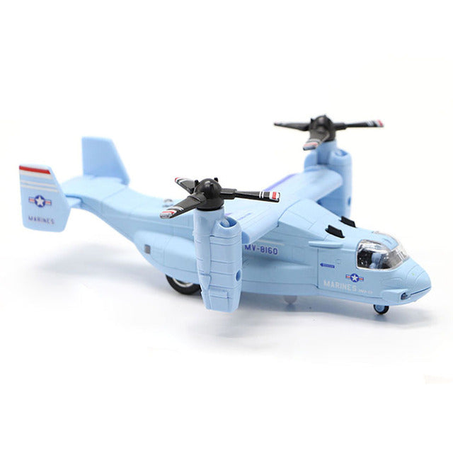 Mini Aircraft Toy Model Osprey Transporter Simulation Track Toys Plane Outdoor Airliner Toys For Children Birthday Xmas Gift