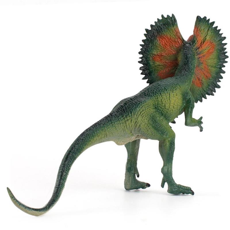 Dilophosaurus Dinosaurs Figure Jurassic World Dilophosaurus Simulation PVC Action Model Toys Raptor Dinosaurs Ornaments for Kids