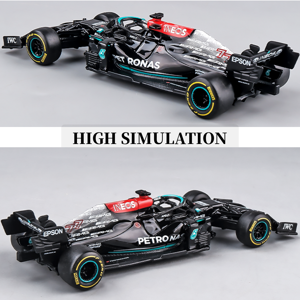 Bburago 1:43 Scale F1 2021 2022 Car Model Replica Mercedes Hamilton W12 Ferrari Red Bull Racing SF21 RB16 Collectible Miniature