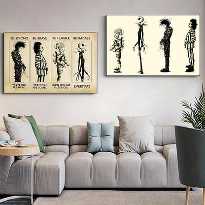 Tim Burton Beetlejuice Edward Scissorhands Film Posters Prints For Living Room Classic Movie Canvas Painting Wall Art Home Decor