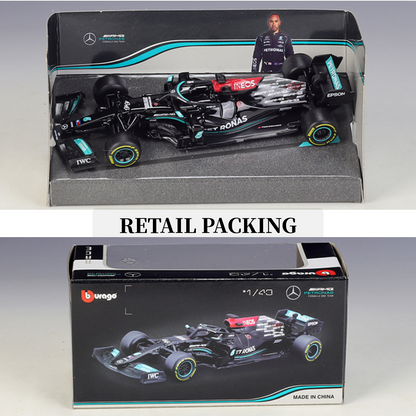 Bburago 1:43 Scale F1 2021 2022 Car Model Replica Mercedes Hamilton W12 Ferrari Red Bull Racing SF21 RB16 Collectible Miniature