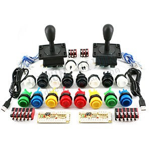 Arcade Game Kit w/ Happ Style Joystick and Push Buttons