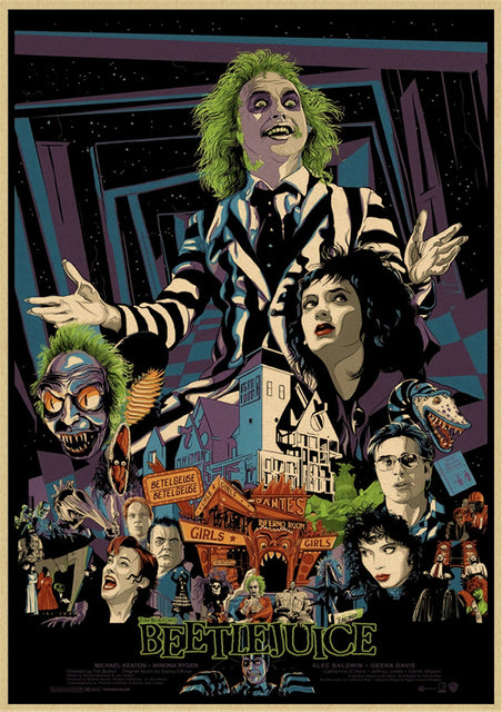 Beetlejuice Craft Paper Posters