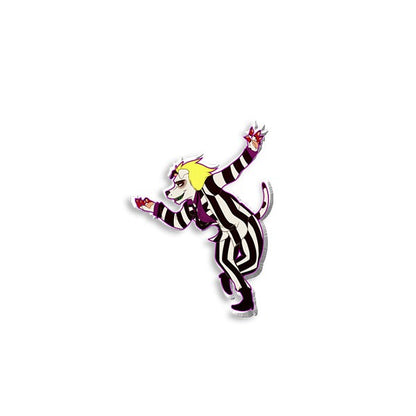 Beetlejuice Characters Handcrafted Epoxy Acrylic Lapel Pins