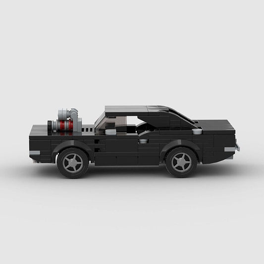 Black Muscle Car Building Blocks