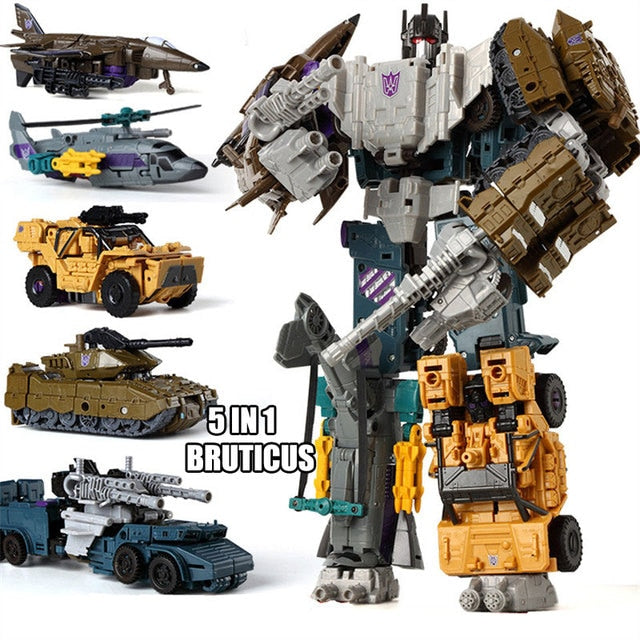 Transform 5 in 1 Combiners Bruticus Action Figure Toy