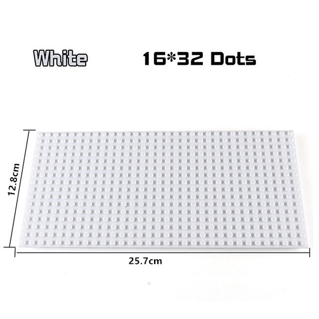 Base Plate 32*32 16X32 16X16 Dots  Building Blocks Baseplate DIY Plastic Plate  Classic Brick Accessories Kids Toy