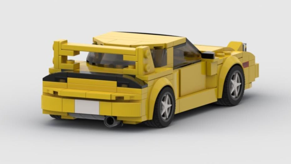 Mazda RX7 86 Building Blocks Gray and Yellow