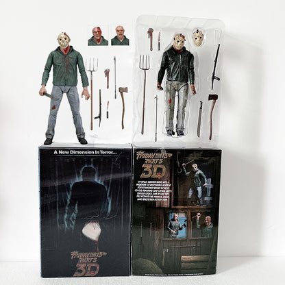 Michael Myers Action Figure Original Ultimate Jason Voorhees Figure Halloween PVC Toy Christmas Halloween Gift