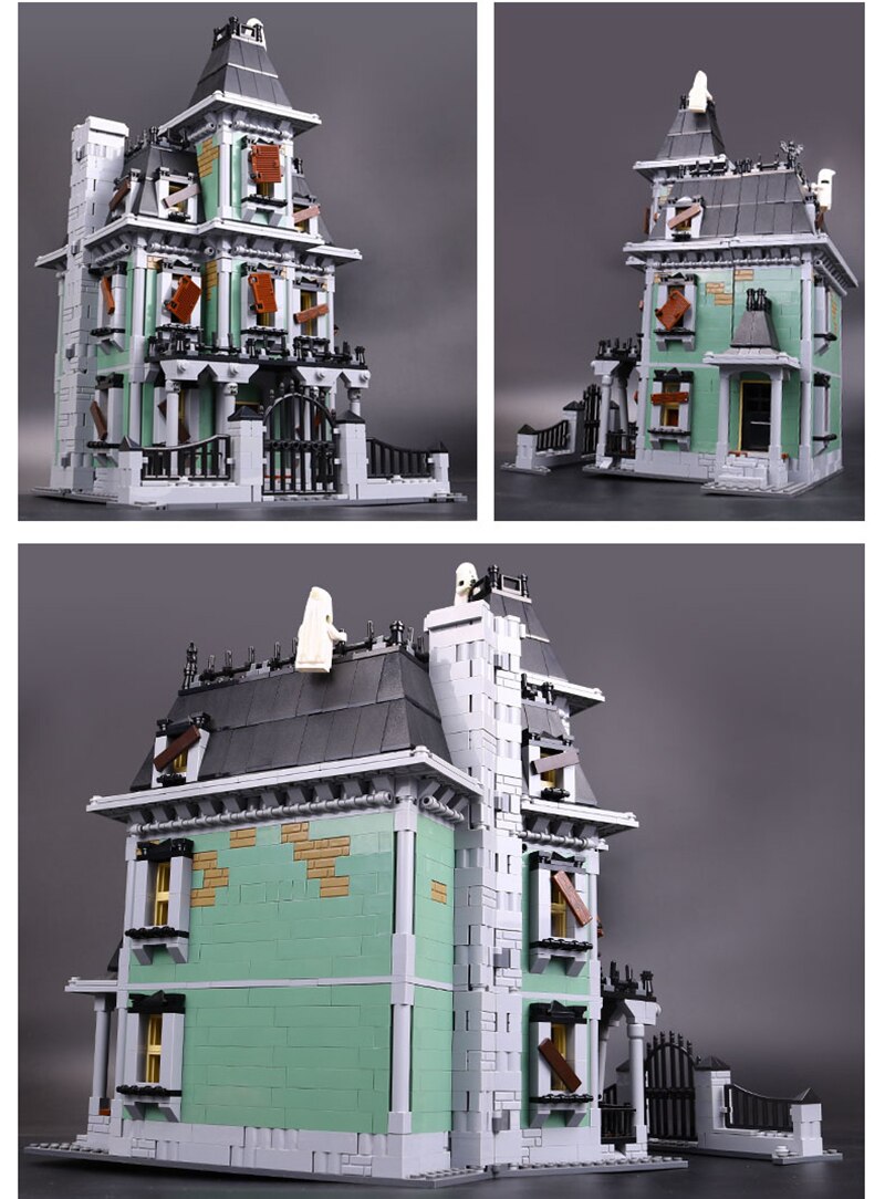 Haunted House Ghost Mansion Building Blocks Bricks