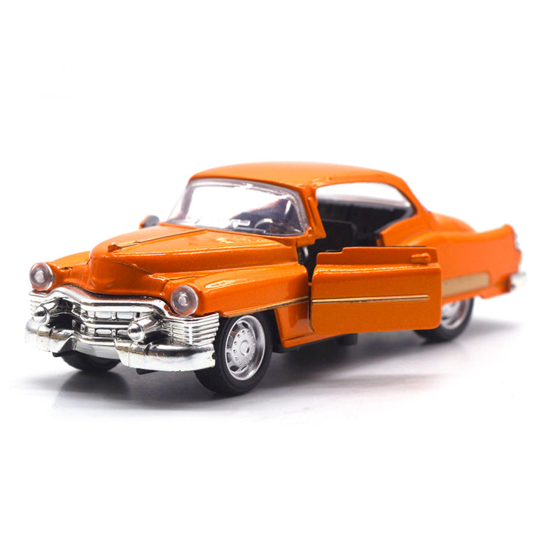 Hot Classic Car Toy Model 1:32 Simulation Pull Back Alloy Diecast Vehicle Collectible Toys Cars for Children 2-Doors Opened Y205