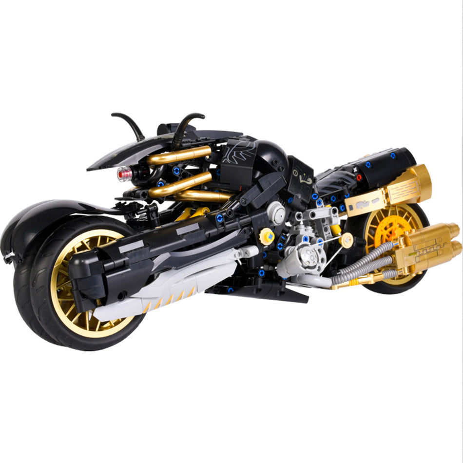 High-tech Final Fantasy Motorcycle Assembling Model Building Blocks