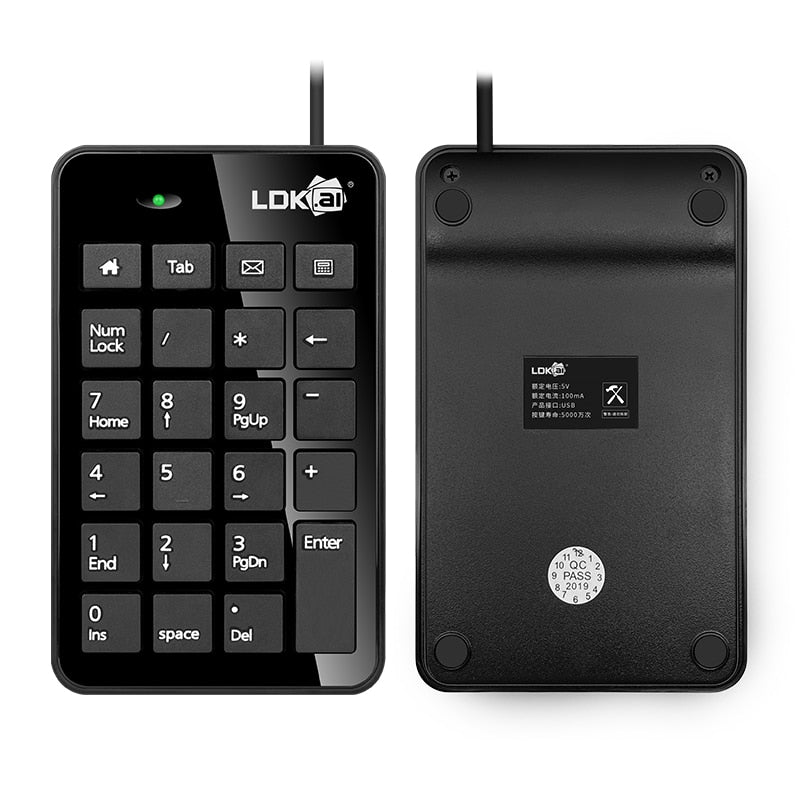 Universal Numeric Wired USB Keypad Mini Numpad