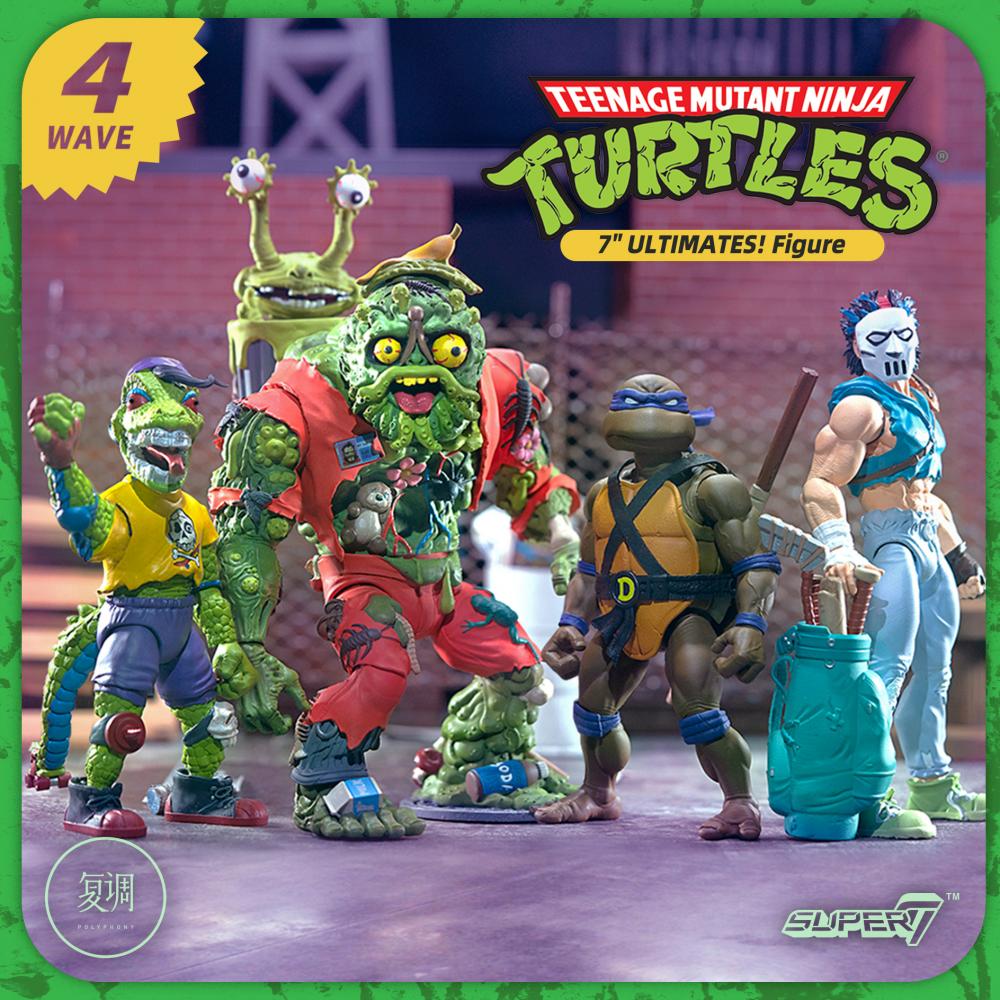 Super7 Teenage Mutant Ninja Turtles TMNT Donatello Series 7Inch Anime Action Figure Collectible figurines Model Toys