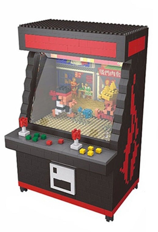 Street Fighter Style Arcade Mini Machine Building Blocks