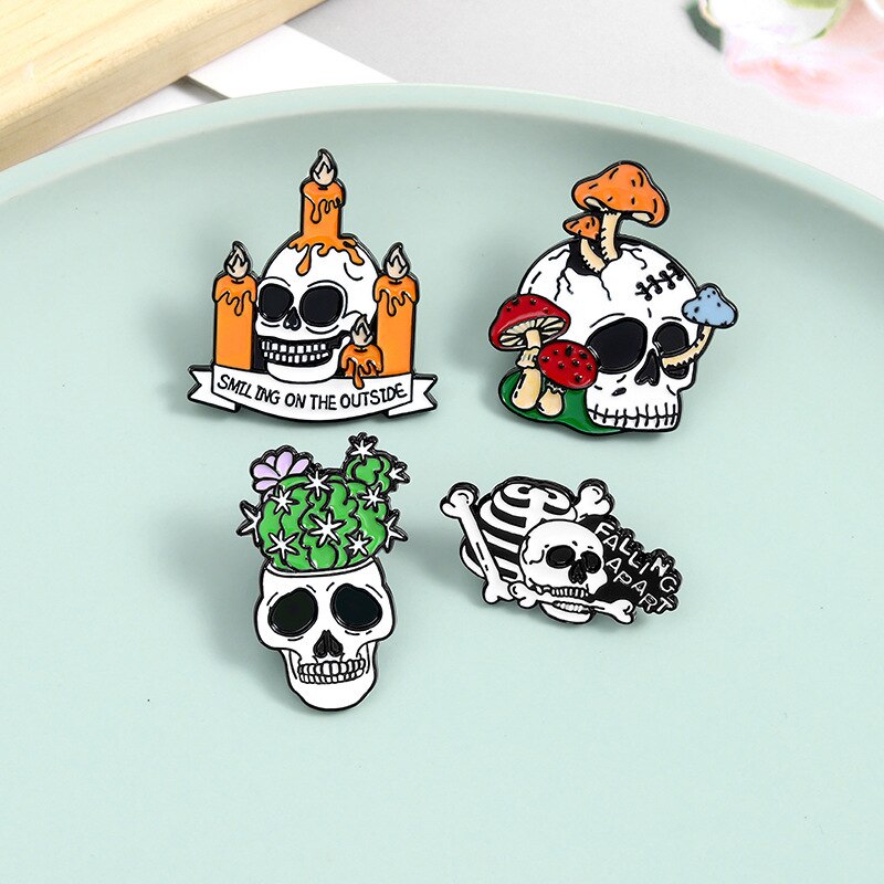 Skully Cursed Enamel Pins