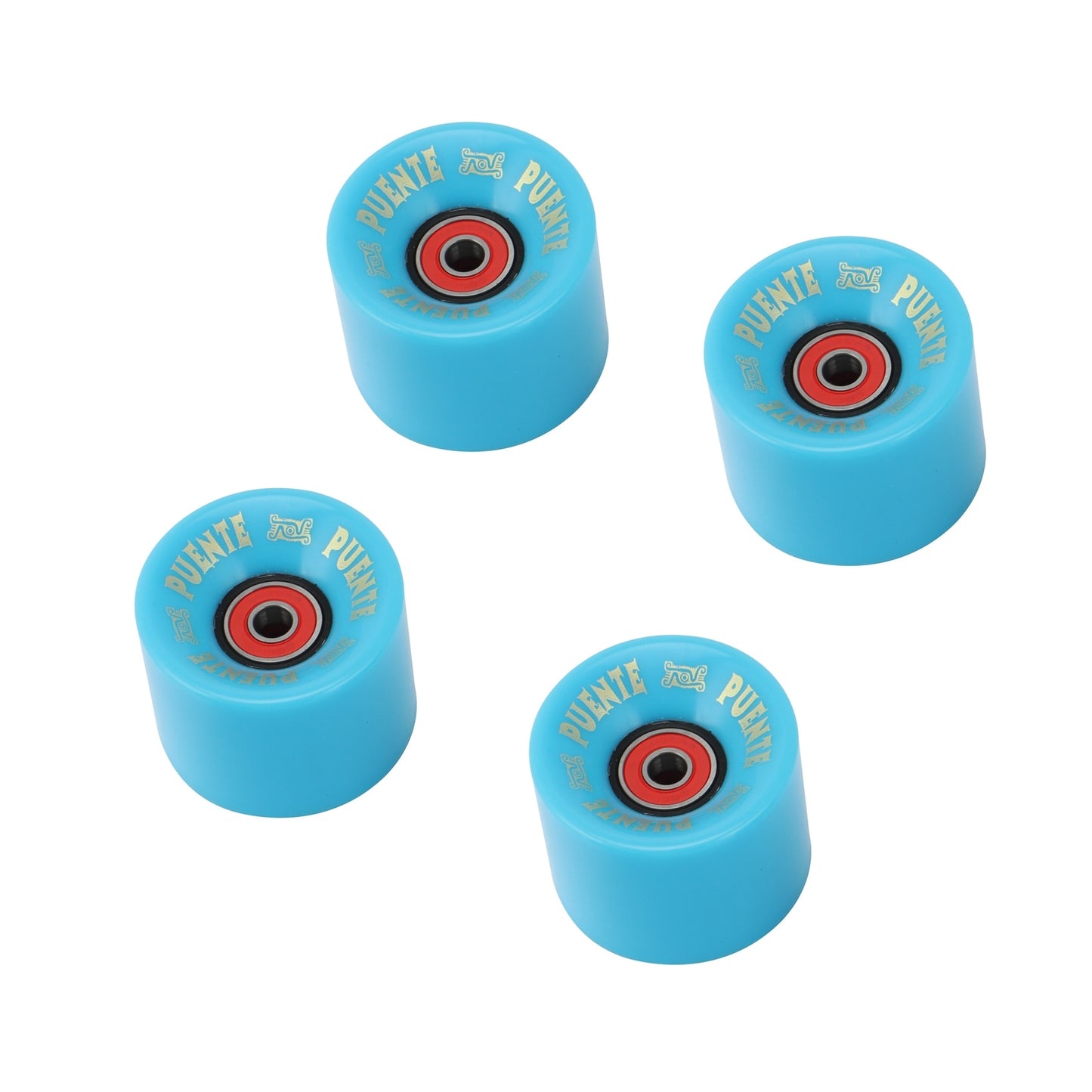 60mm Baby Blue Skateboard Wheels