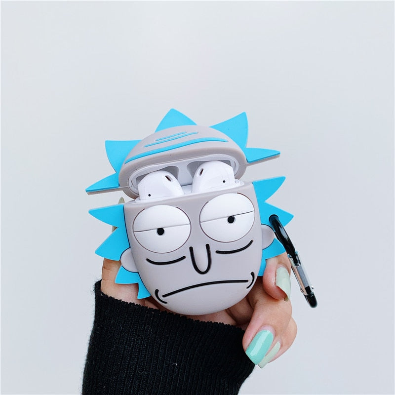 Rick and Morty Cartoon Airpods Case