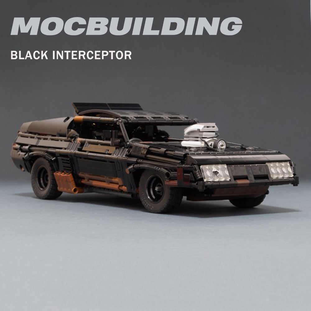 Mad Max Black Interceptor Car Building Blocks Model Kit