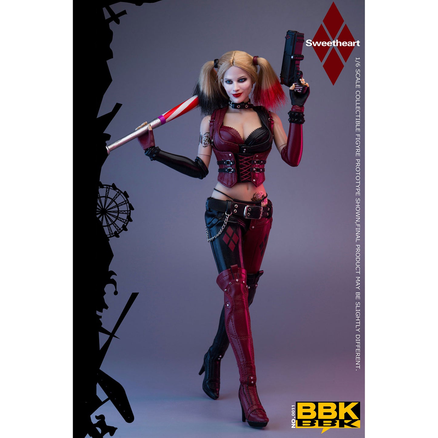 BBK BBK011 1/6th Scale Arkham City Harley Quinn Revenge Action Figure