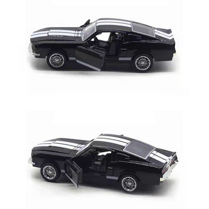 1/32 Alloy Diecast Ford Mustang Vintage Car Model Classic Pull Back Car Miniature Vehicle