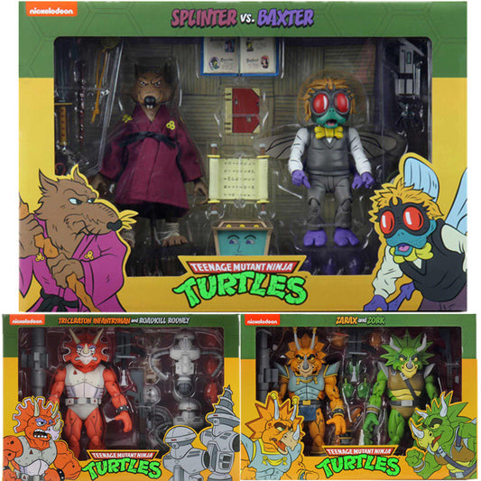 Teenage Mutant Ninja Turtles  PVC Model Zarax Zork Splinter MICHELANGELO DONATELLO Action Figures Collection Toy Gift