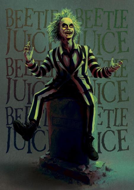 27 Designs Beetlejuice Kraftpaper Poster Alternative Art Painting Funny Wall Sticker for Coffee House Bar