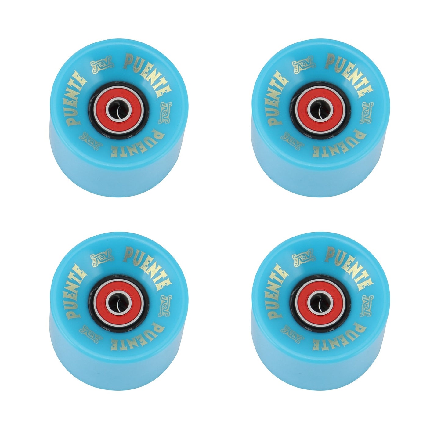 60mm Baby Blue Skateboard Wheels