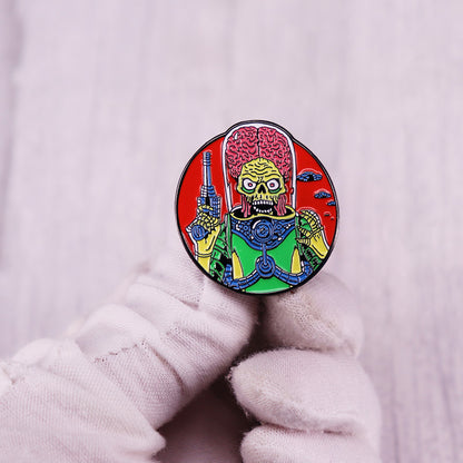 Mars Attacks Alien Enamel Pin