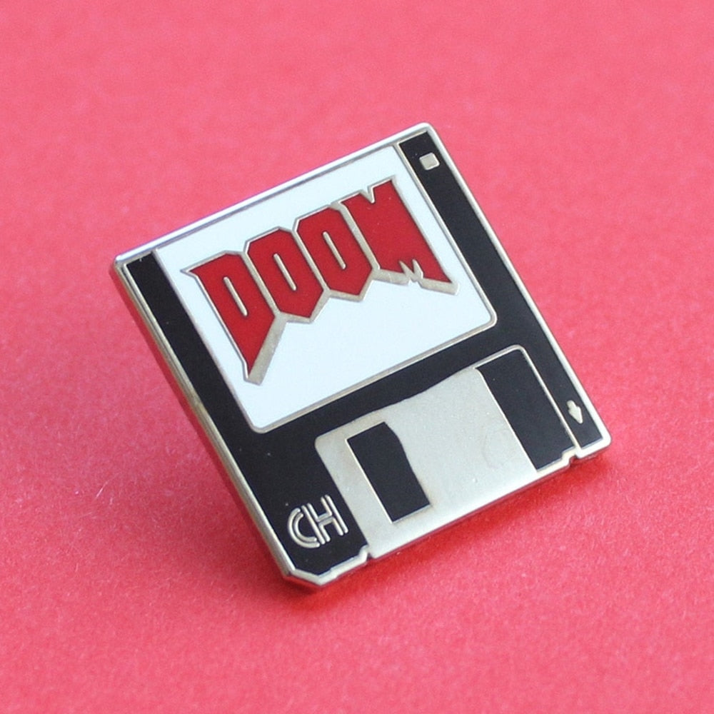 Doom Floppy Disk Enamel Pin