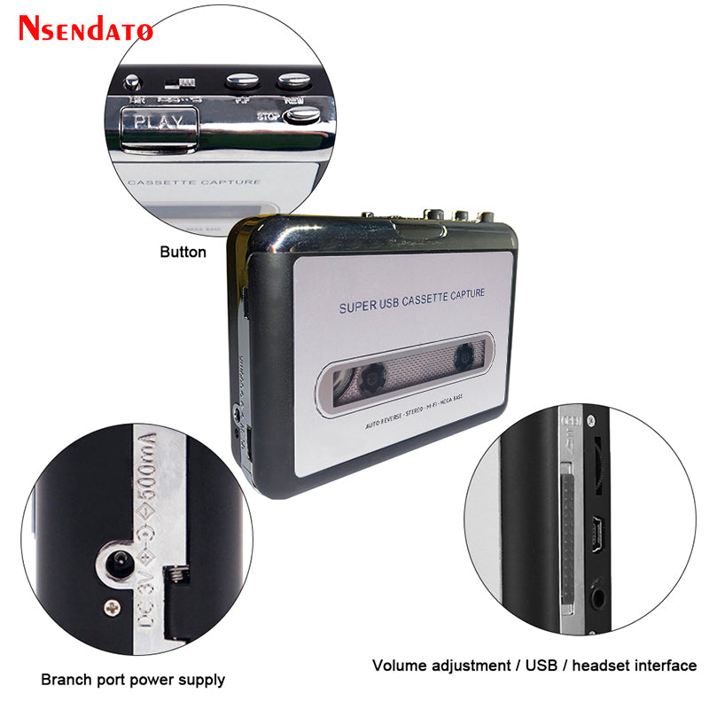 Cassette To MP3 Player Converter