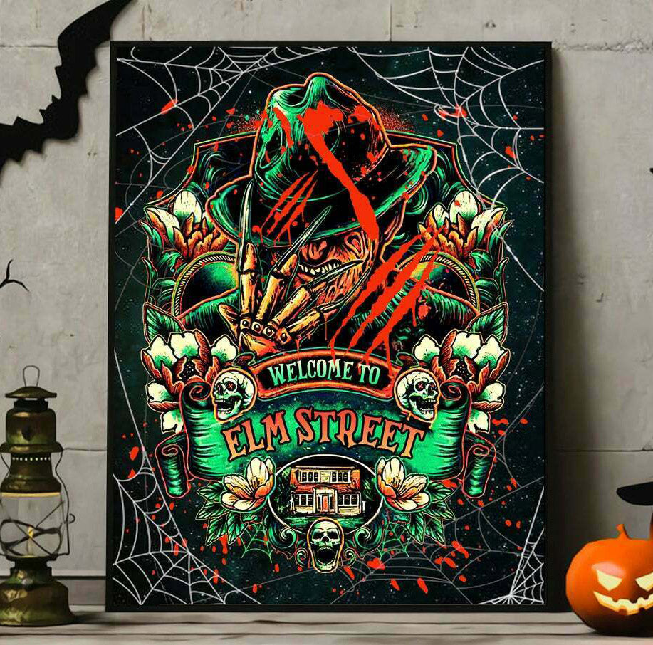 Welcom to Elm Street Horror Movie Wall Art Picture Canvas Painting Poster Prints