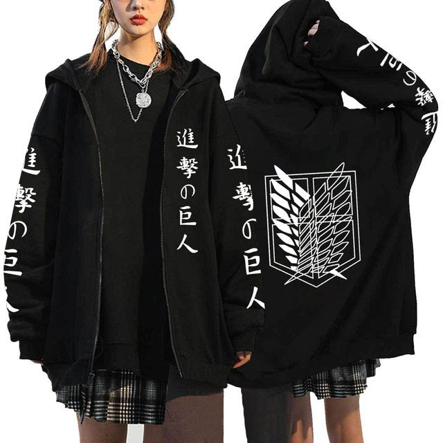 Attack On Titan Zip Hoodies