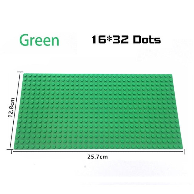 Base Plate 32*32 16X32 16X16 Dots  Building Blocks Baseplate DIY Plastic Plate  Classic Brick Accessories Kids Toy