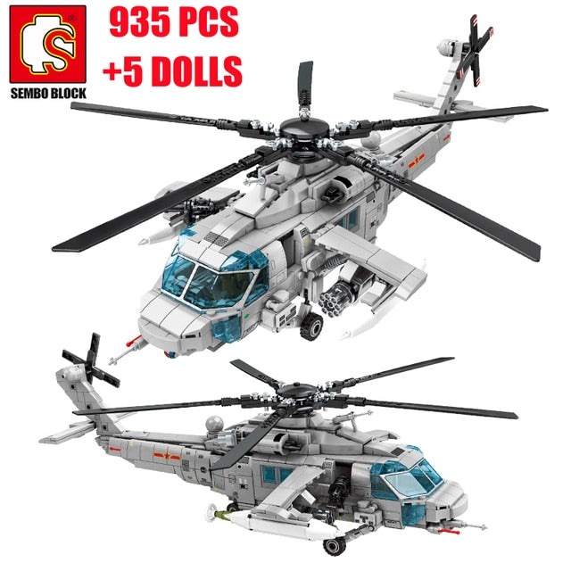 SWAT Police Technical Armed Helicopter Model Kit