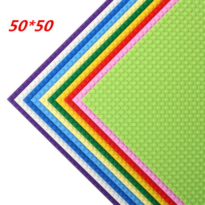 50*50 Dots Quality BasePlate Compatible Legoed Building Blocks DIY Base Plate 40*40cm Educatioinal Bricks Toys for LEGO