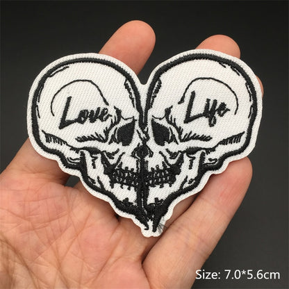 Horror and Skeleton Embroidered Patches