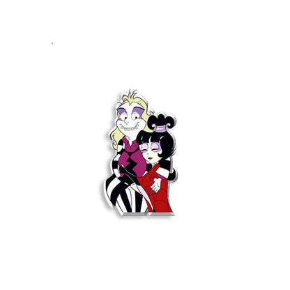 Beetlejuice Characters Handcrafted Epoxy Acrylic Lapel Pins